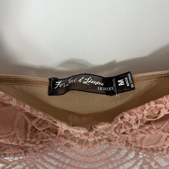 For Love and Lemons Lace Bralette - Blush Pink - Picture 5 of 11